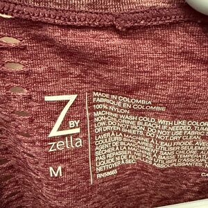 Zella Burgundy Activewear Top